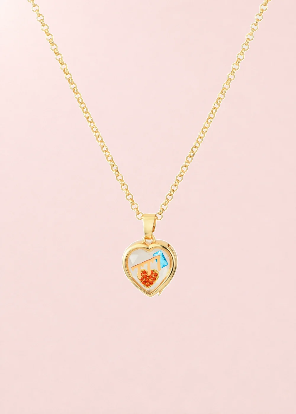Love Capsule - Golden Necklace product photo