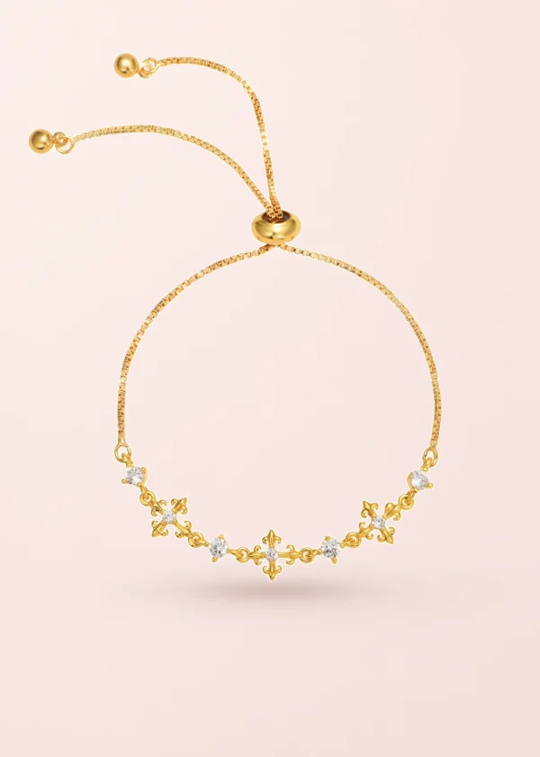 Maria – Armband mit Kreuzmotiv in Goldoptik