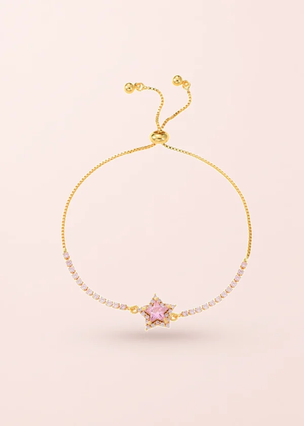 James Star – glitzerndes Armband mit Sternmotiv in Goldoptik
