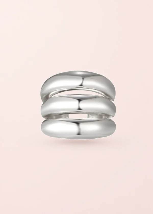 Diana – Trio-Ring in Silberoptik