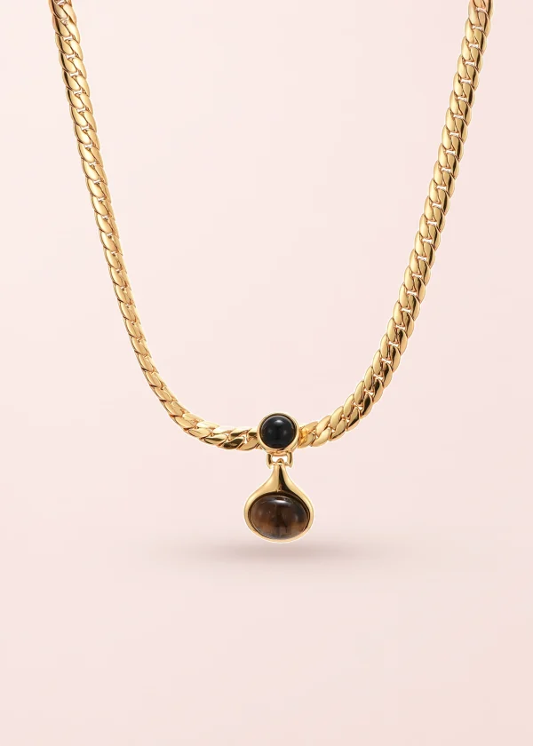 Cornelia Tiger's Eye Myth – Halskette in Goldoptik