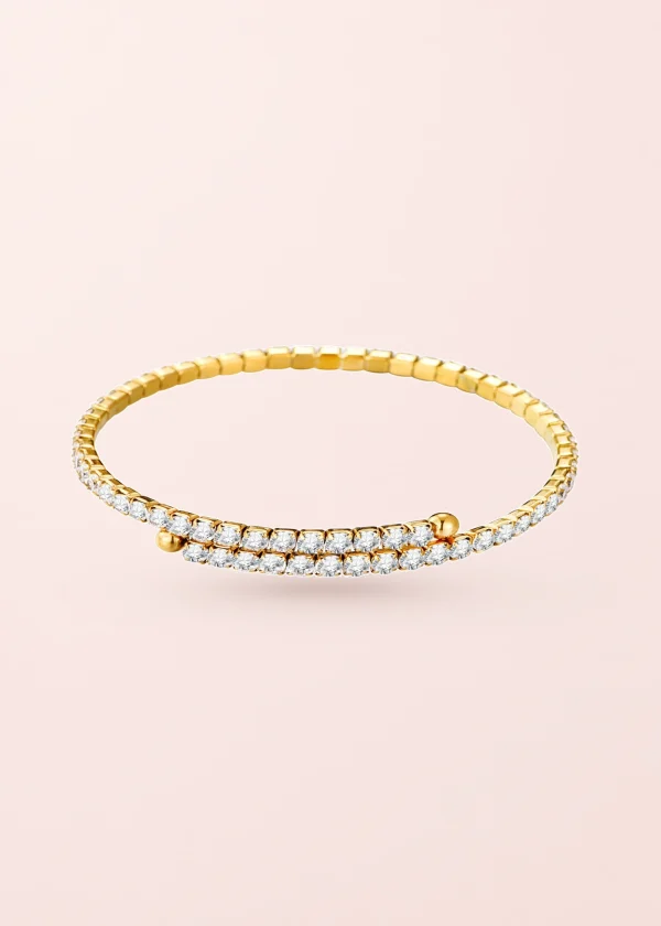Flex – glitzerndes Armband in Goldoptik