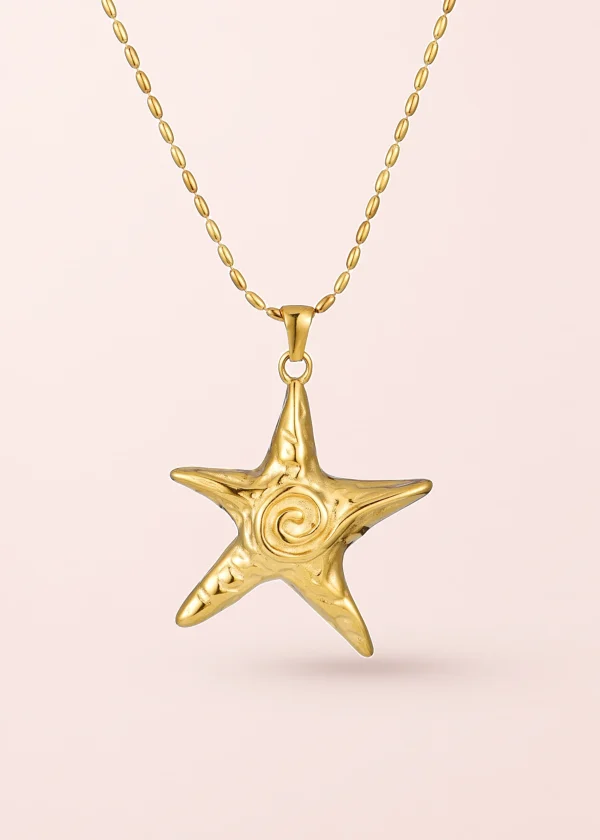 Brooke Golden Cool – Halskette mit Seesternmotiv in Goldoptik