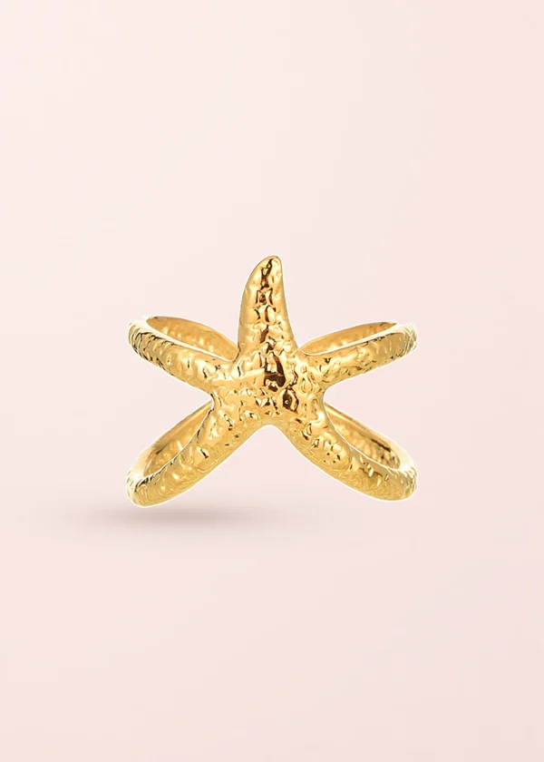 Mook – Ring mit Seesternmotiv in Goldoptik
