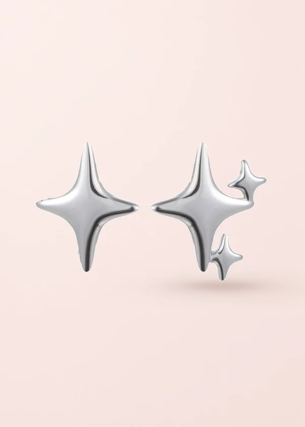 Lumi Stars – Ohrringe aus 925er Silber mit Sternen