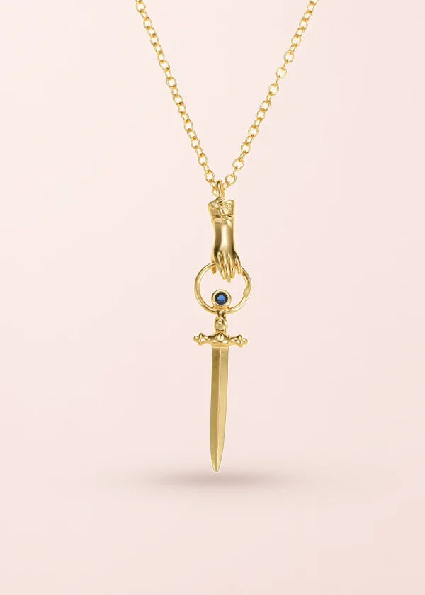 Your Queen Sword – Halskette mit Schwertmotiv in Goldoptik