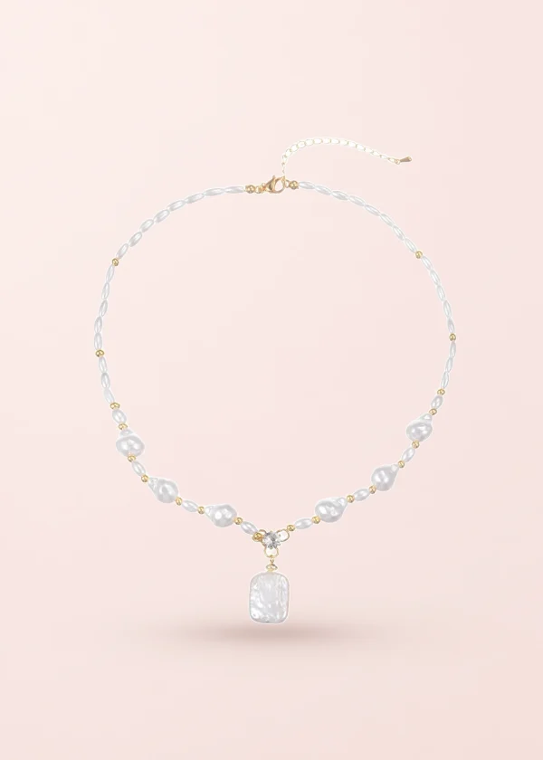 Baroque Shaped Pearl Necklace