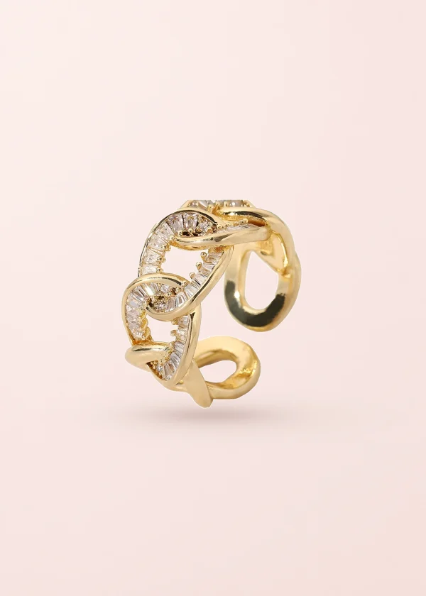 Alivia – Ring mit Zirkonia in Goldoptik