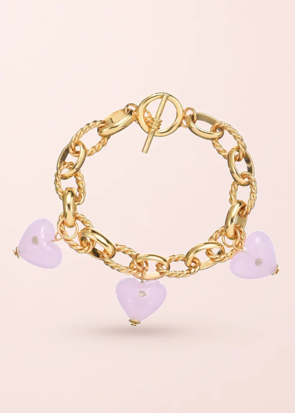 Lea In Pink Love – Armband mit rosa Akzenten und weißem Zirkonia