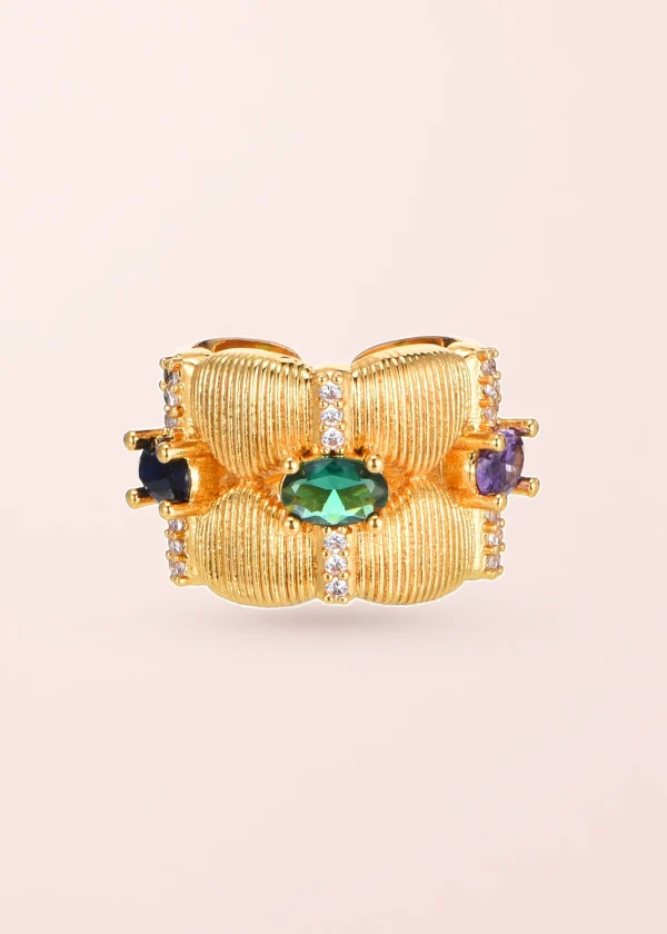 Amanda Colored Stones – Ring mit bunten Steinen im Vintage-Stil
