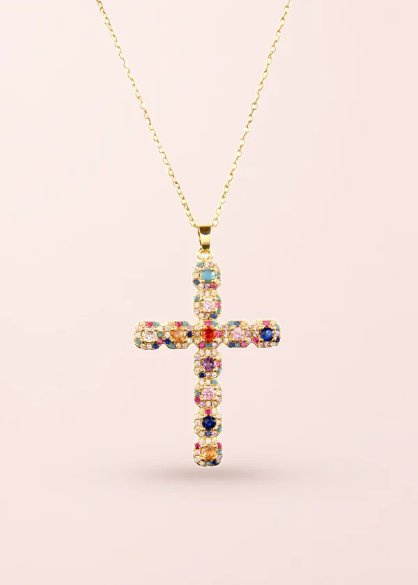 In Name Of Rose Cross Necklace