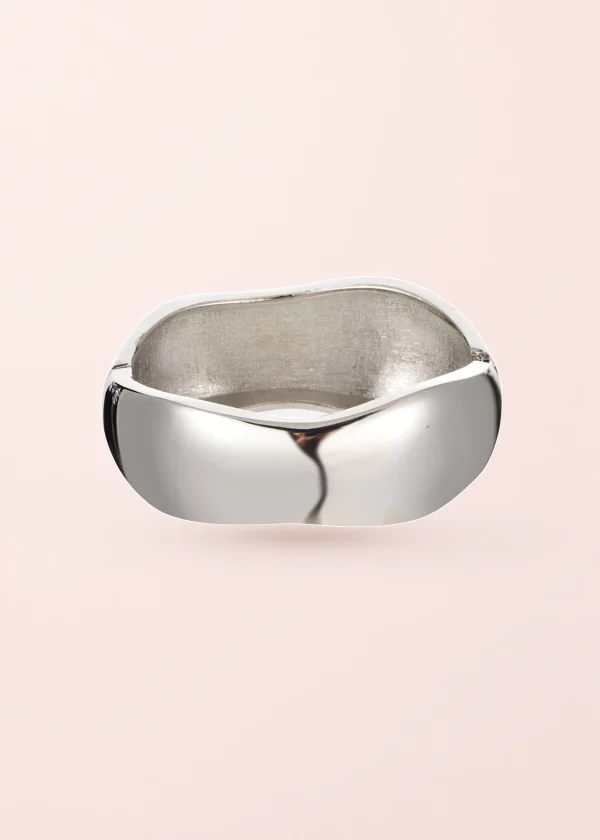 Tann Chunky Bangles – breite Armreifen in Silberoptik (A)