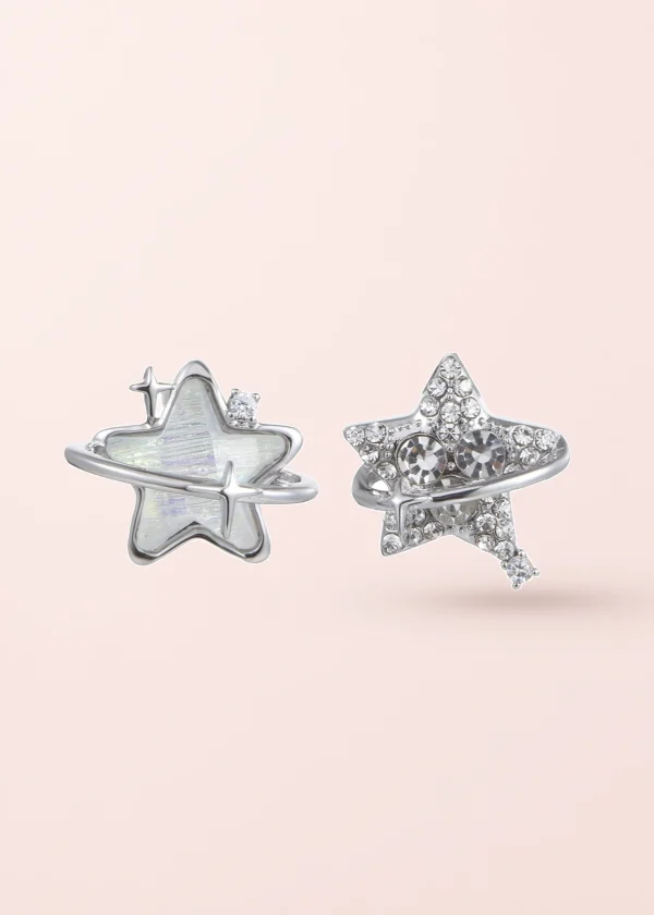 Tina Crystal Star – Ohrringe mit Sternen aus 925er Silber und Zirkonia