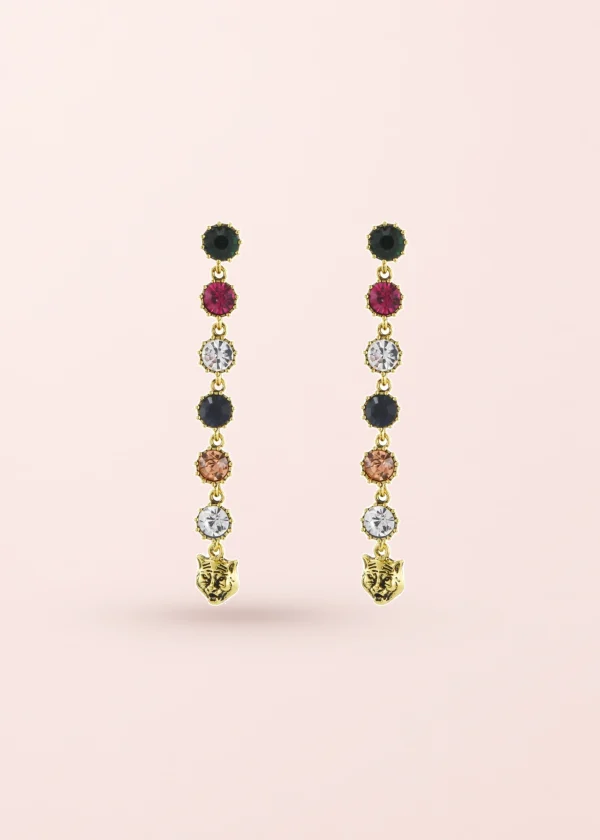 Ryan Colorful Glittering – Ohrringe mit Strass