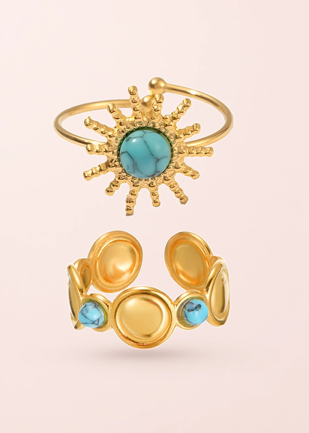 Joce Boho – Ring-Set im Vintage-Stil