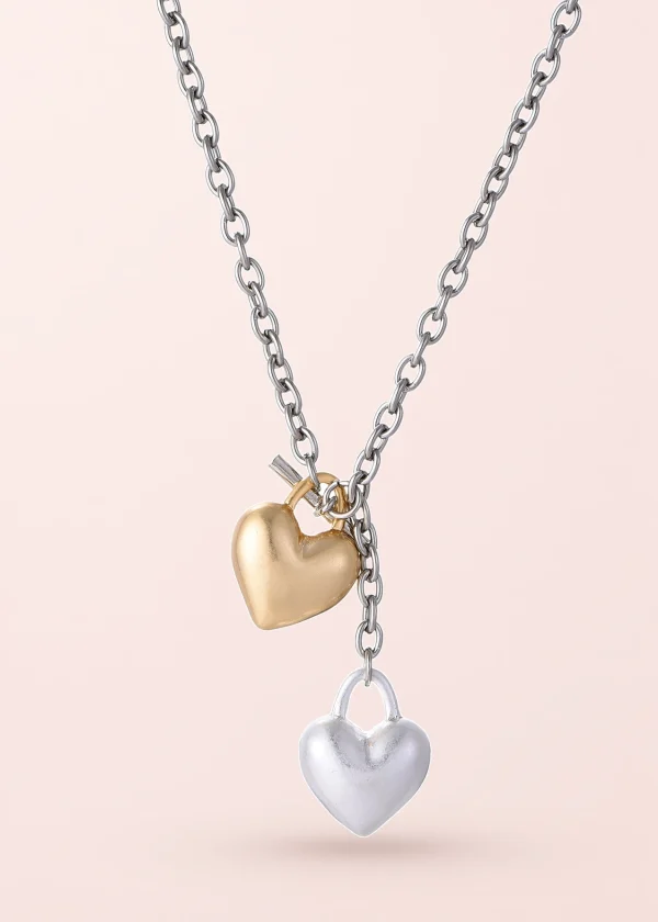 Stella Silver Golden Hearts Necklace