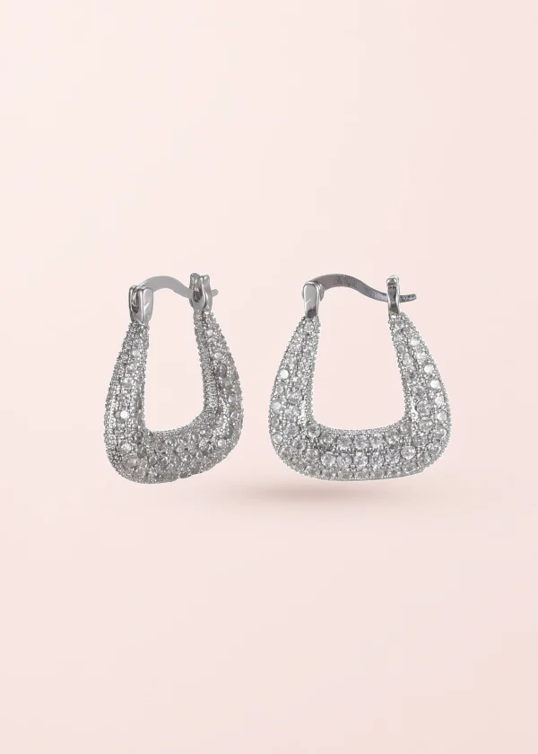 Selina Gemstone – Ohrringe aus Sterlingsilber mit Zirkonia und Kristall