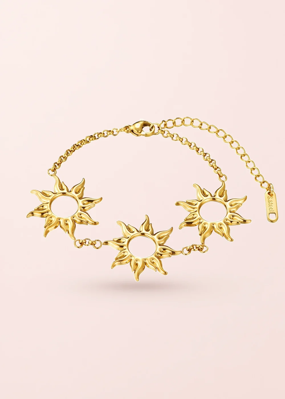 Produktfoto: Soleil Sun – Armband mit Sonnenmotiv in Goldoptik