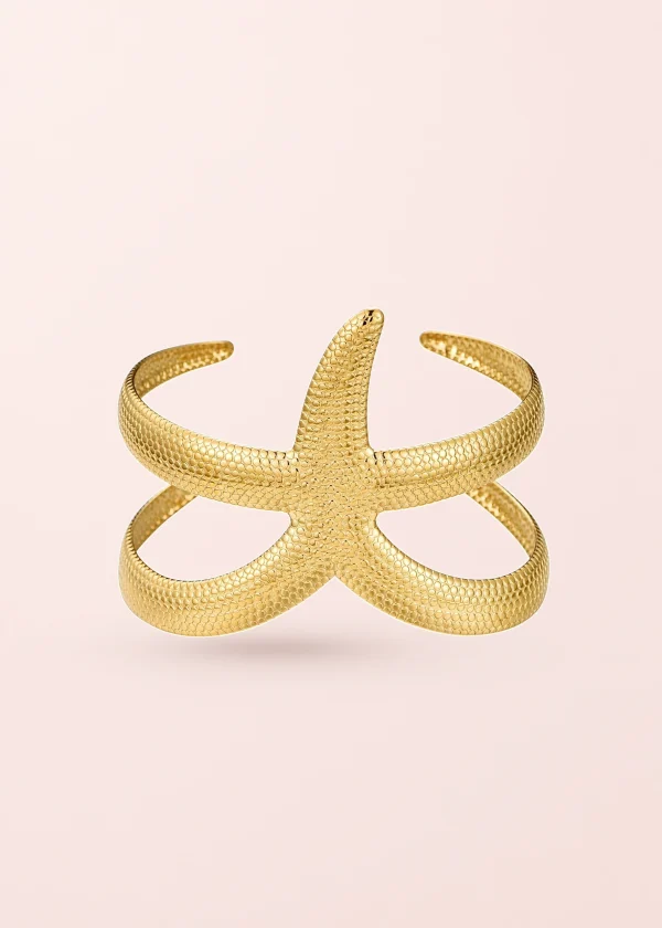 Mook Seastar – Armreif mit Seesternmotiv in Goldoptik
