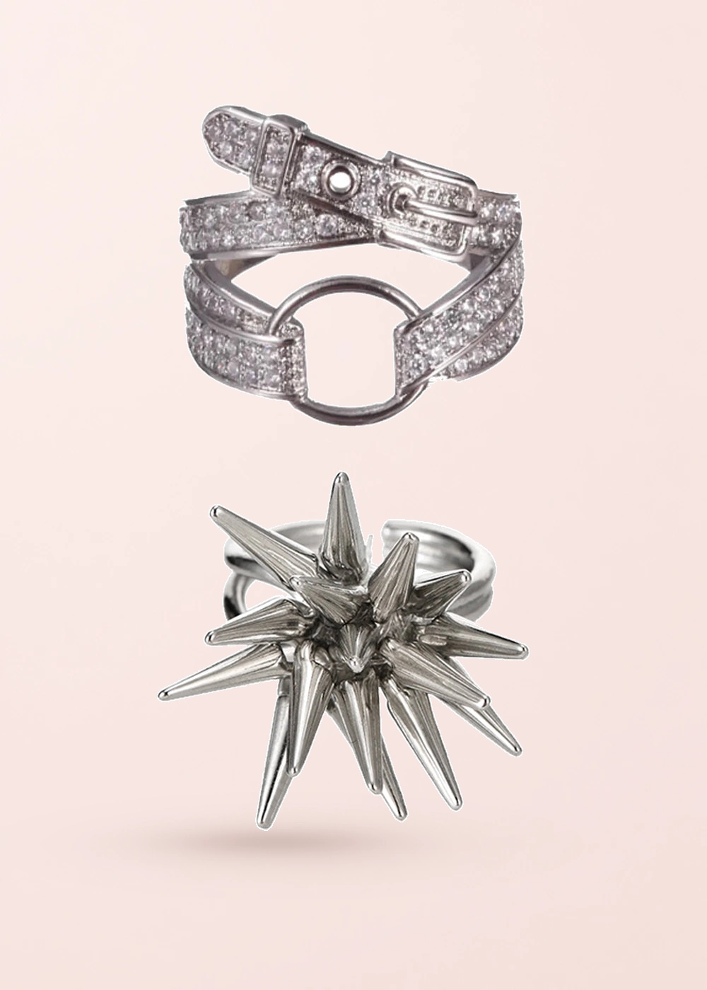 Vonne & Sparkling – Ring-Set mit Schleifenmotiv