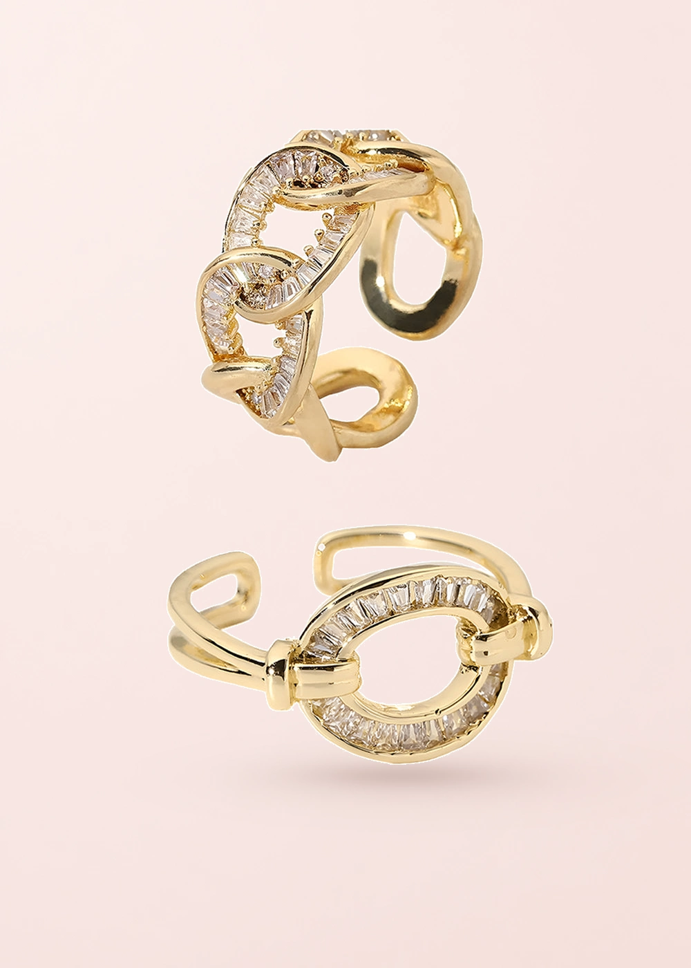Alivia & Alexine – Ring-Set mit Zirkonia