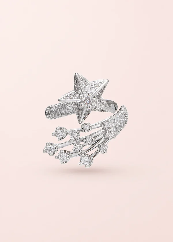Lucky Star Wishes – Ring mit Sternen und Zirkonia
