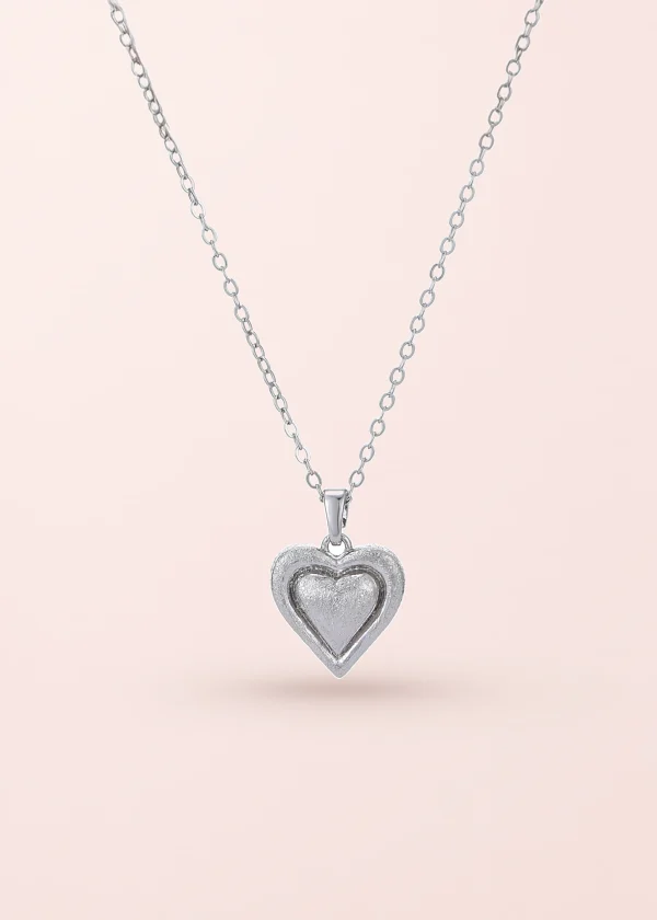 Florianne Silver Heart Necklace