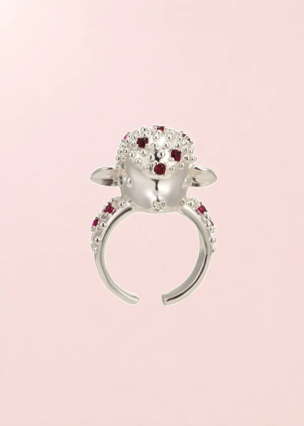 Blissful Seraphim - Gentle Lamb Ring in Silver