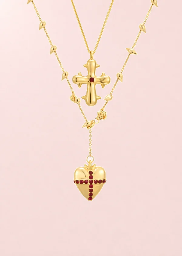 Blissful Seraphim - Necklace Golden Set
