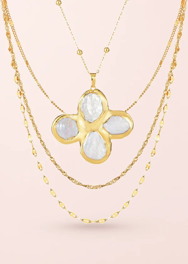 Lucky Lou & Simple Trio – Schmuckset mit mehrlagigen Ketten