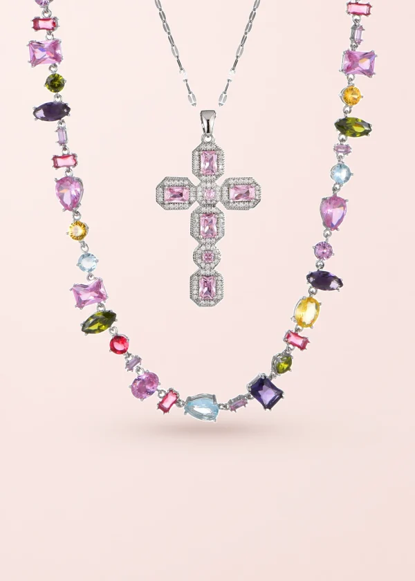 Scarlett & Kylie – Schmuckset mit Kreuzmotiv
