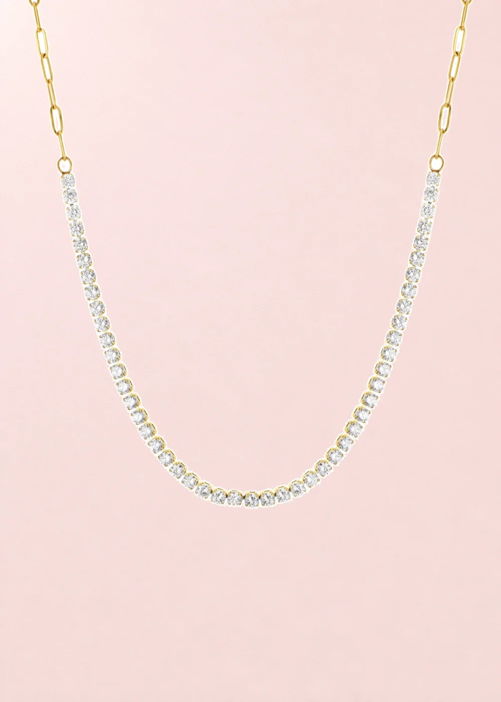 Glittering Tennis Chain Necklace product photo