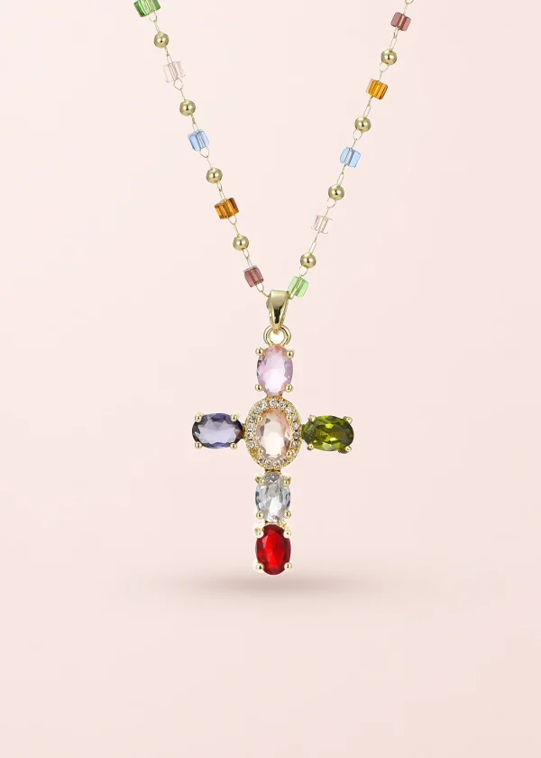(Must Have) Geraldine Crystal Cross Necklace