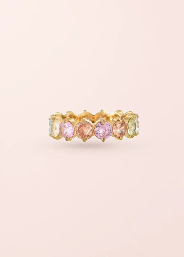 Vin Glittering – Ring mit Zirkonia in Goldoptik