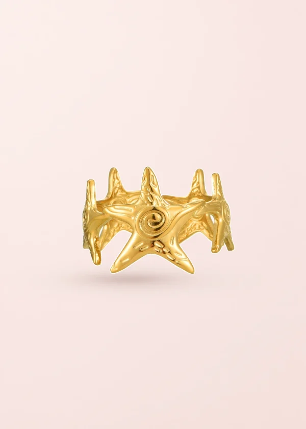 Brooke By The Sea – Ring mit Sternmotiv in Goldoptik