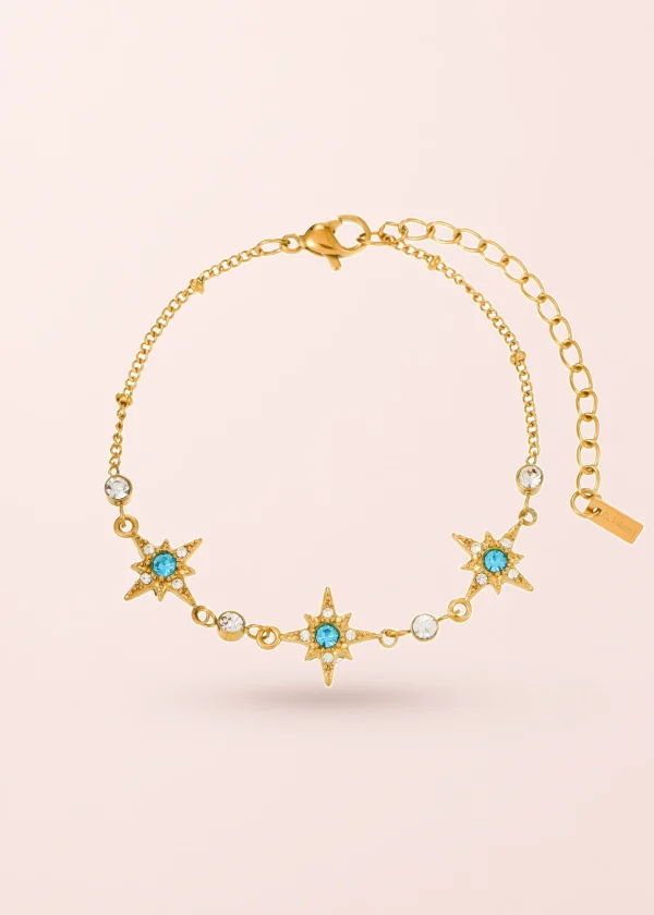 Mel Turquoise Blue – Armband II mit Sternen