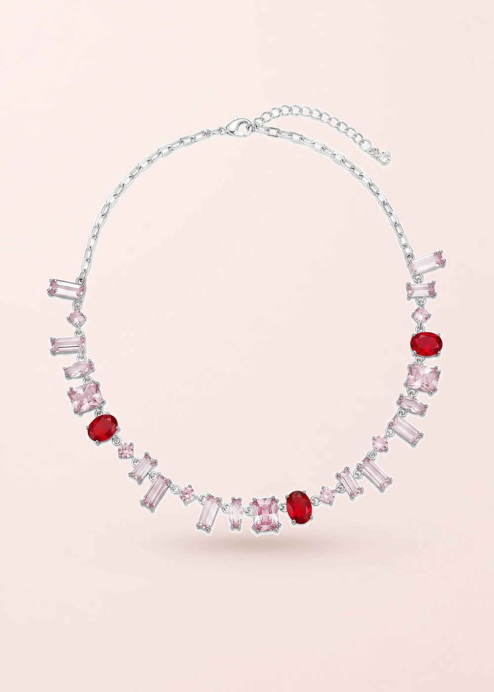 Kira Colorful Crystals – Halskette mit Zirkonia in Silberoptik