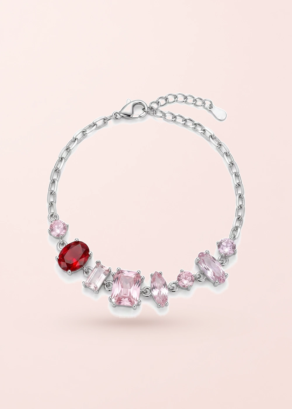 Kira Colorful Crystals – Armband mit Zirkonia in Silberoptik