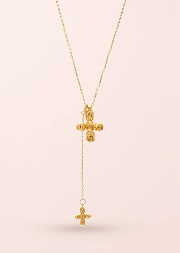 Nicole Cross Long Chain Necklace