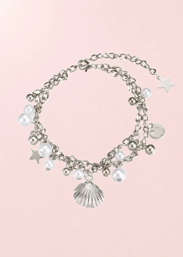 Molly Shell Pearl Silver Bracelet