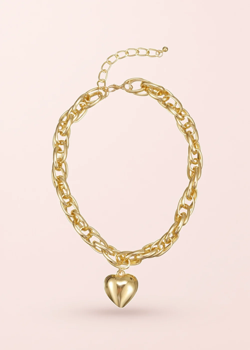 Produktfoto: Chloe in Love – Herz-Halskette in Goldoptik