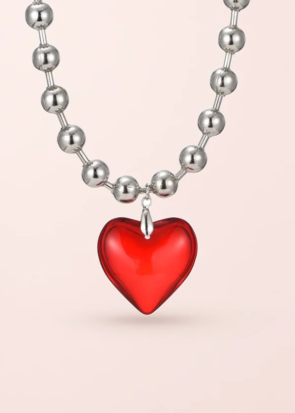 Dora Passion Red Heart Necklace