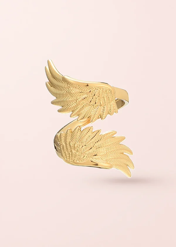 Oiseau Free Wings – Flügelring I in Goldoptik