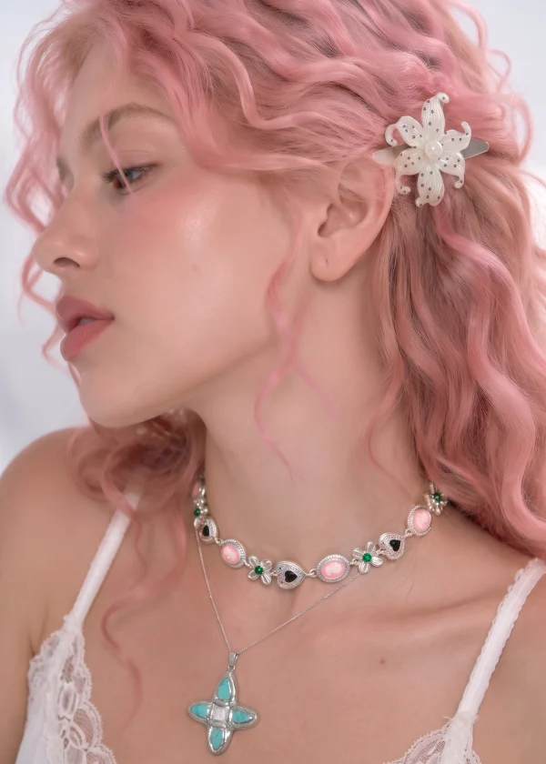 Lily Garden Hair Clip — alternate view